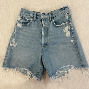 AGOLDE denim stella short in deserted size 25